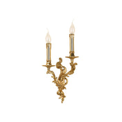 Vintage Wall Sconce Brass | 2-Light Wall Lights | Elegant Indoor Sconces | Decorative Wall Lamp | Timeless Lighting Fixture - Zardee 1