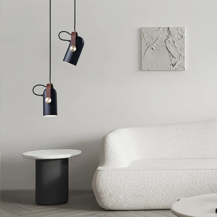 Rotatable Wooden Pendant Light | Nordic Industrial Pendant Lighting | Nautical-Inspired Hanging Light | LED Ceiling Fixture | Unique Home Decor - Zardee 4