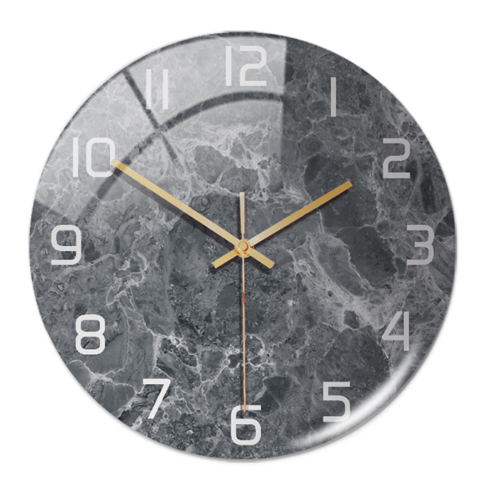 Variant image for Modern Wall Clock | Artistic Marble Print Clock | Silent Quartz Wall Timepiece | Minimalist Home Decor | Unique Wall Clock - Zardee-10
