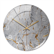 Variant image for Modern Wall Clock | Artistic Marble Print Clock | Silent Quartz Wall Timepiece | Minimalist Home Decor | Unique Wall Clock - Zardee-9