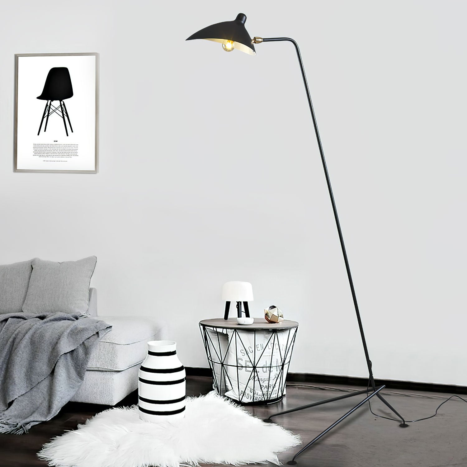 Modern Floor Lamp | Adjustable Standing Lamp | Sculptural Floor Fixture | Floor Lamps for Living Room | LED Light for Home - Zardee-3