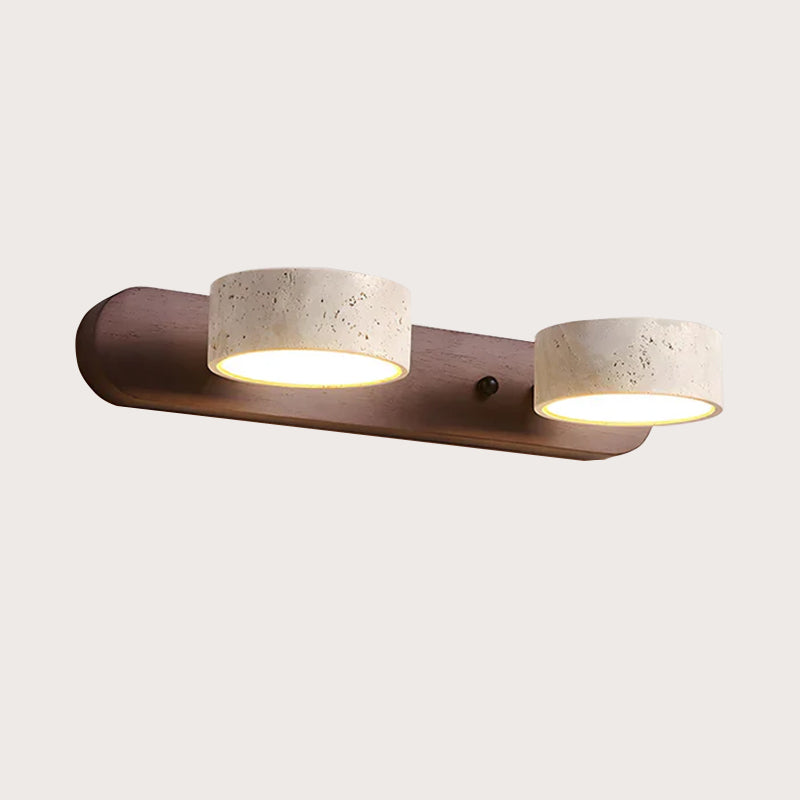 Travertine Wall Light | Modern Wall Sconces | LED Wall Lamp | Elegant Lighting Fixture | Chic Duo Light - Zardee 0