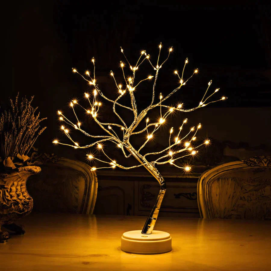 LED Tree Lamp | Handmade Decorative Light | Relaxing Night Light | Unique Home Fixture | Versatile Gift Idea - Zardee-2