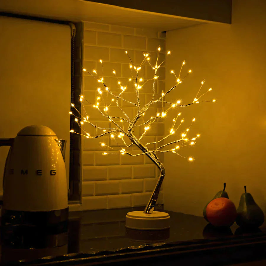 LED Tree Lamp | Handmade Decorative Light | Relaxing Night Light | Unique Home Fixture | Versatile Gift Idea - Zardee-5