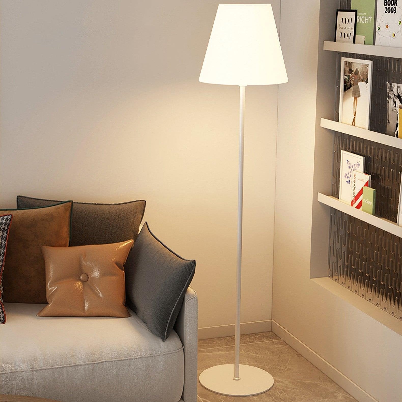 Black Floor Lamp | Modern Standing Lamp | Stylish Floor Lamps for Living Room | Adjustable LED Light Fixture | Elegant Home Lighting - Zardee-5