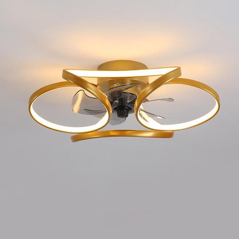 Modern Ceiling Fan with Lights | Ceiling Fans with Remote Control | Elegant Ceiling Fan Fixture | LED Flush Mount Ceiling Fan | Stylish Home Ceiling Fans - Zardee-5
