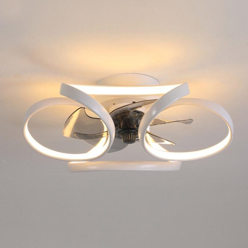 Modern Ceiling Fan with Lights | Ceiling Fans with Remote Control | Elegant Ceiling Fan Fixture | LED Flush Mount Ceiling Fan | Stylish Home Ceiling Fans - Zardee-6