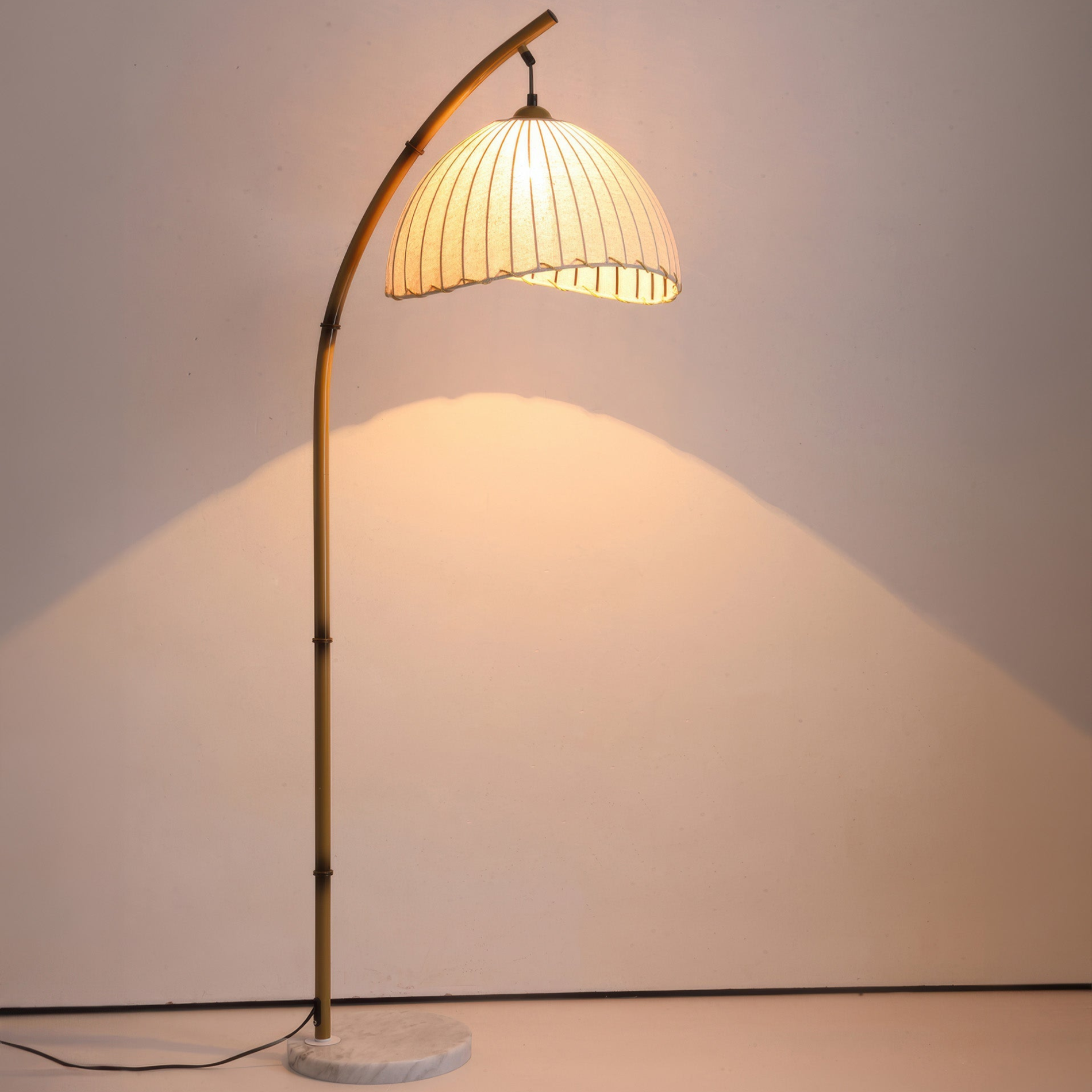 Modern Floor Lamp | Adjustable Standing Lamp | Eco-Friendly Light Fixture | LED Bamboo Lamp | Cultural Zen Illumination - Zardee-3
