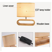Bamboo Table Lamp Modern | Bedside Reading Lamp | Handcrafted Desk Light | Unique Table Lamps for Living Room | Elegant Bedroom Lamp - Zardee-5