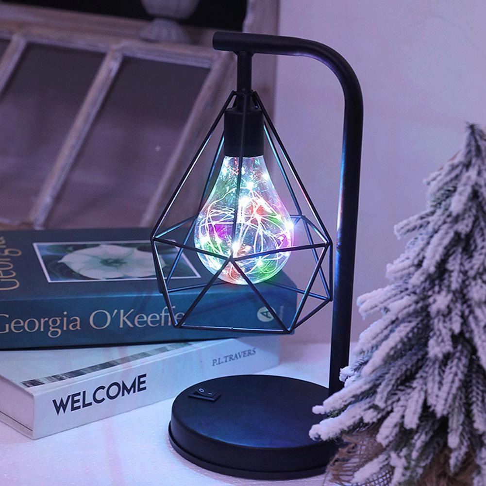 Cordless Bedside Lamp | Vintage Bedroom Light | Industrial Table Lamp | Battery Operated Nightstand Fixture | Soothing Atmosphere Light - Zardee-3