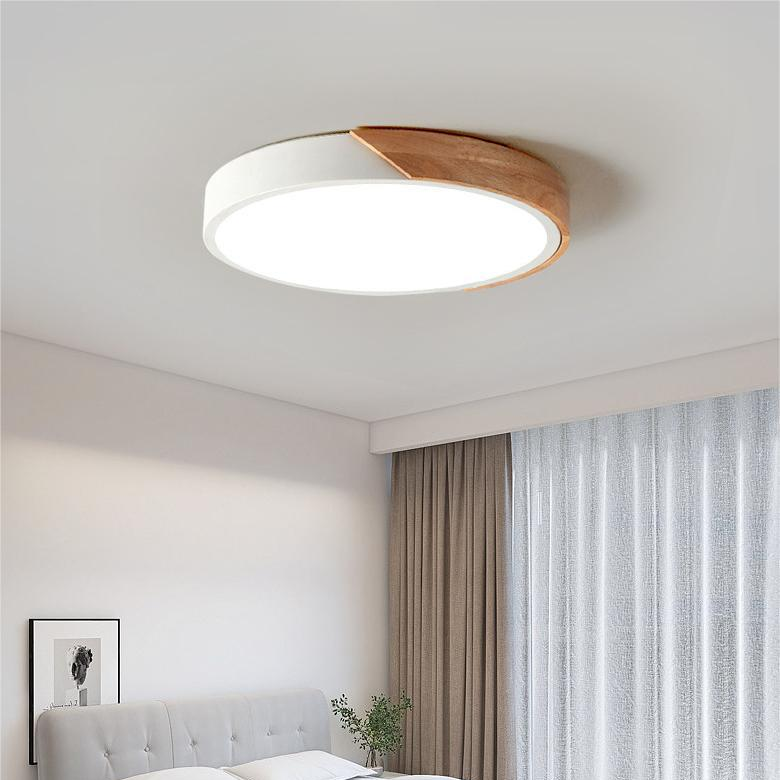 Scandinavian Ceiling Light | LED Flush Mount Ceiling Light | Modern Ceiling Light Fixture | Minimalist Lighting | Cozy Home Decor - Zardee-3