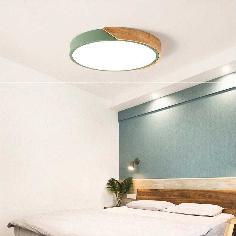 Scandinavian Ceiling Light | LED Flush Mount Ceiling Light | Modern Ceiling Light Fixture | Minimalist Lighting | Cozy Home Decor - Zardee-6
