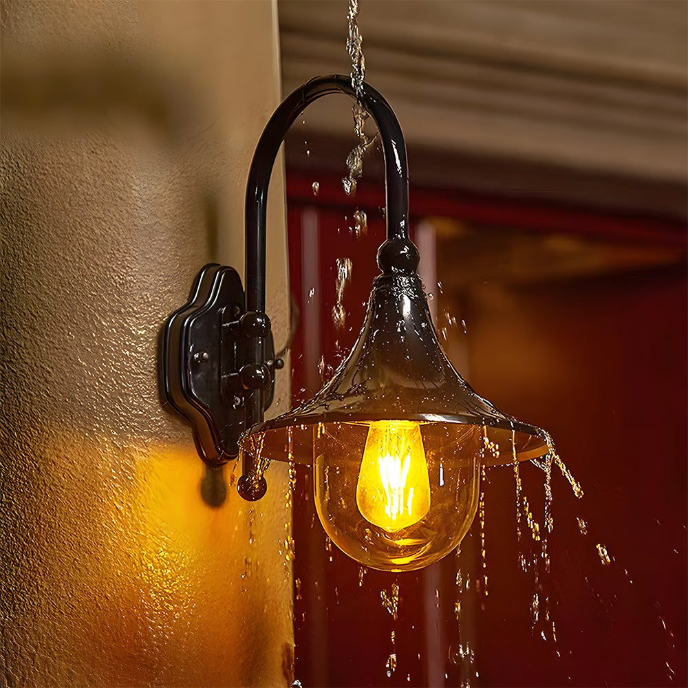 Vintage Outdoor Wall Light | IP54 Waterproof Exterior Wall Lights | Black Outdoor Lantern | Garden Wall Lights | Traditional Lighting Fixture - Zardee 1