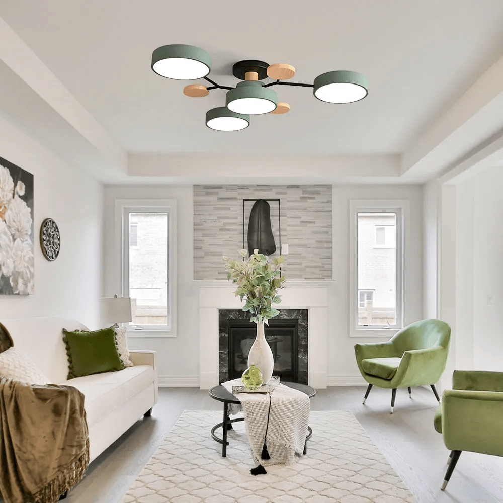 Modern Ceiling Lamp | LED Flush Mount Light | Stylish Ceiling Fixture | Energy-Efficient Ceiling Lights | Contemporary Home Lighting - Zardee 2