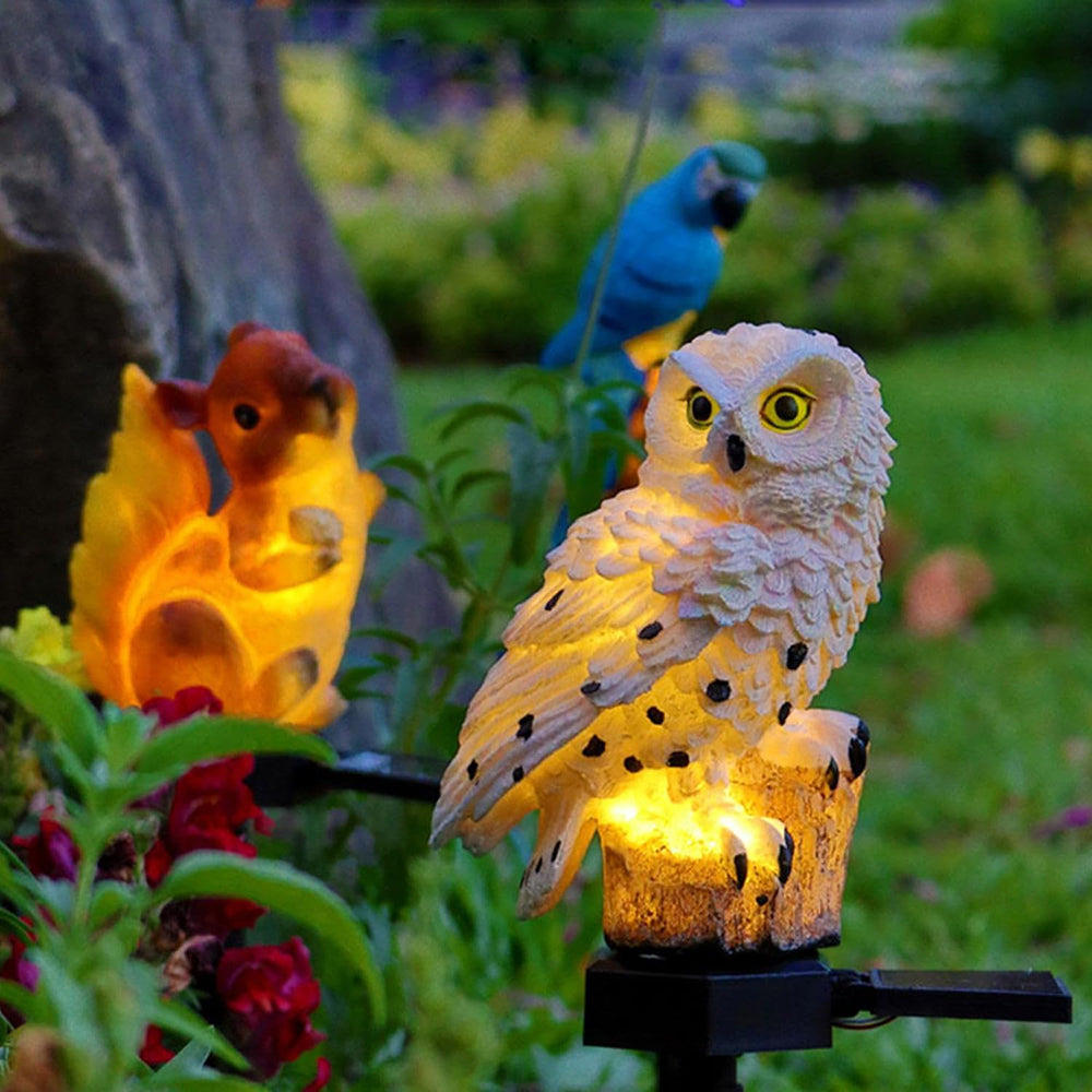 Solar Garden Lamp Owl | Outdoor LED Light | Solar Powered Lantern | Waterproof Garden Decor | Eco-Friendly Owl Light - Zardee-4