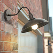 Rustic Outdoor Wall Lamp | Antique Brass Outdoor Light Fixtures | Waterproof Outside Lights | Vintage Bowl-Shaped Lantern | IP65 Rated Outdoor Lamp - Zardee-6
