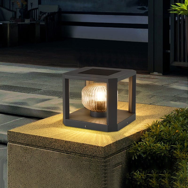 Elegant Solar Garden Lamp | Weatherproof Outdoor Lights | Energy Efficient Solar Fixture | Easy to Install Solar Lights Outdoor | Modern Garden Lights - Zardee-1