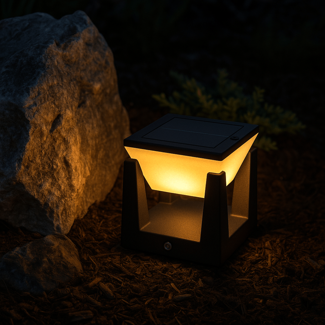 Solar Outdoor Lamp | Wireless Solar Lantern | Eco-Friendly Garden Light | Weather-Resistant Outdoor Fixture | Sustainable Lighting - Zardee 2