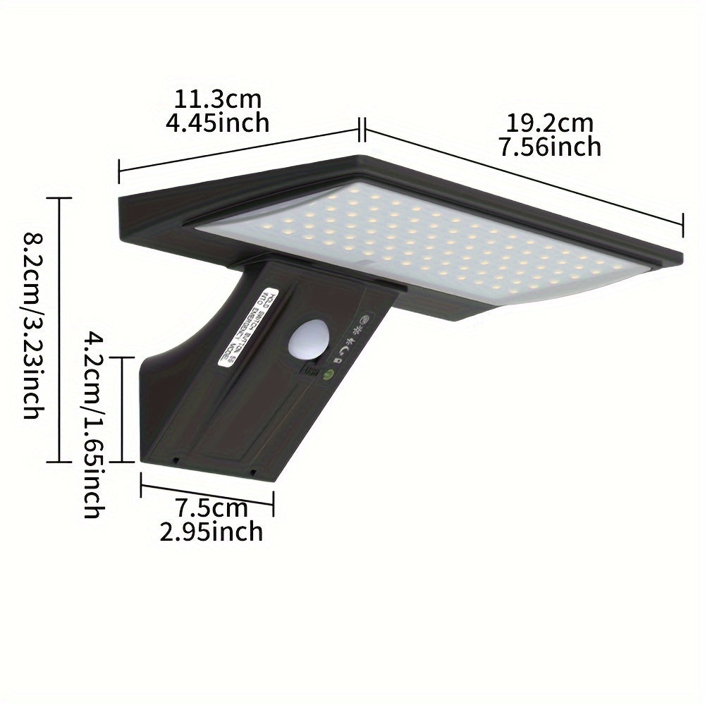 Solar LED Outdoor Lamp | Motion Sensor Solar Lights | Waterproof Garden Fixture | Energy-Efficient Outdoor Light | Easy Installation Outdoor Wall Lights - Zardee 3