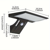 Solar LED Outdoor Lamp | Motion Sensor Solar Lights | Waterproof Garden Fixture | Energy-Efficient Outdoor Light | Easy Installation Outdoor Wall Lights - Zardee 3