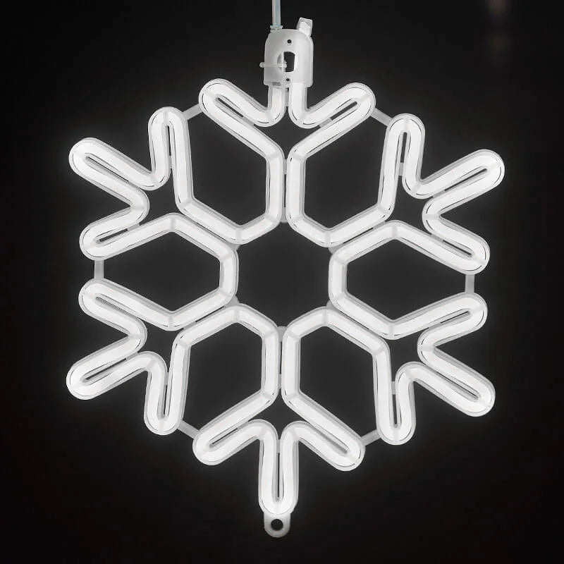 Snowflake LED Light | Weather Resistant Outdoor Lamp | Christmas Decoration Fixture | Energy Efficient Winter Light | Cozy Atmosphere Light - Zardee-2