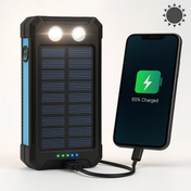 500000mAh Waterproof Solar Power Bank | Dual USB Portable Charger for Outdoor Adventures 1