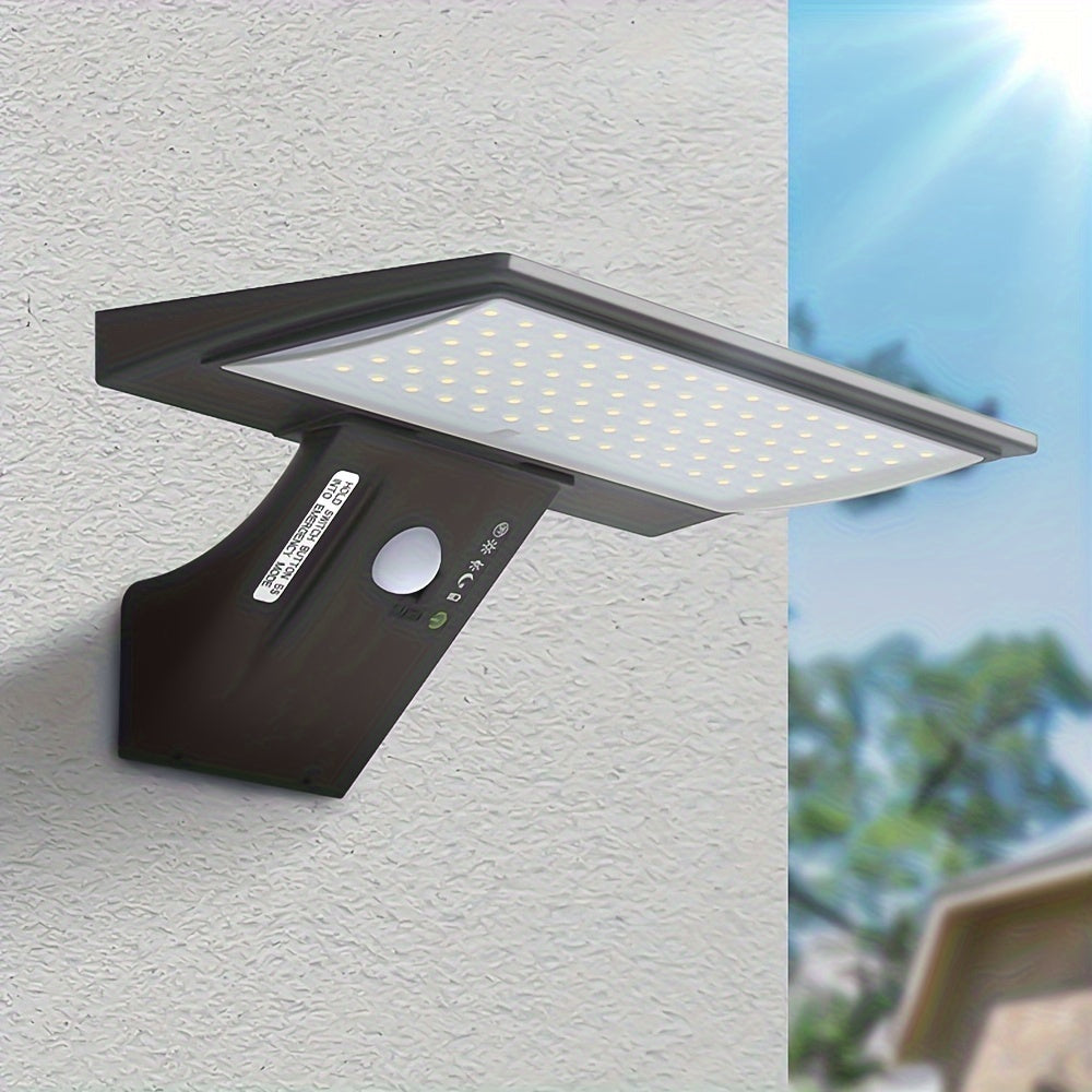 Solar LED Outdoor Lamp | Motion Sensor Solar Lights | Waterproof Garden Fixture | Energy-Efficient Outdoor Light | Easy Installation Outdoor Wall Lights - Zardee 1