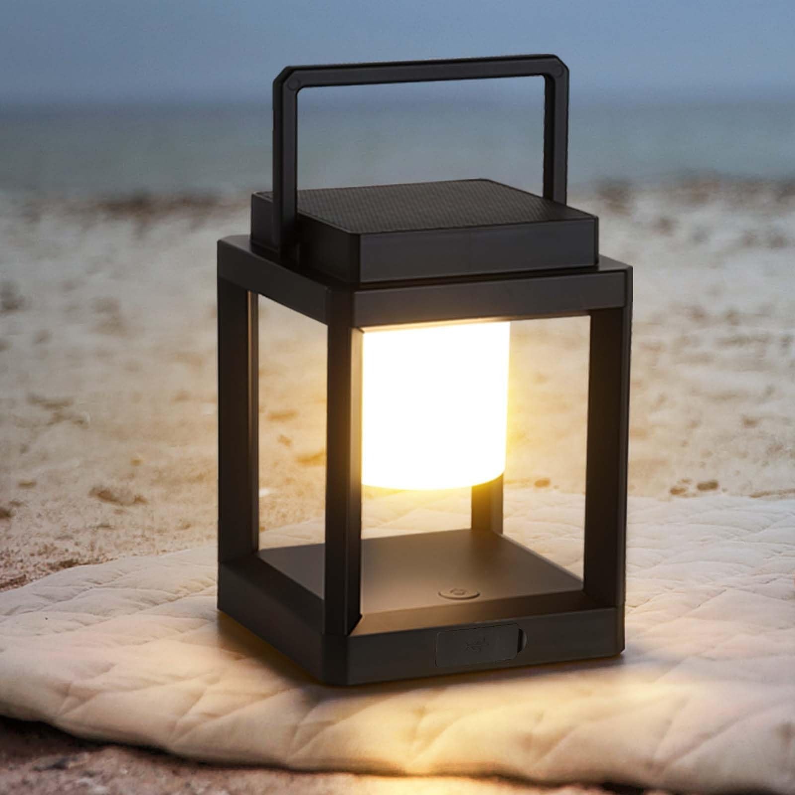Outdoor Solar Lanterns | Waterproof Solar Garden Lights | Dimmable Solar Lantern | Eco-Friendly Outdoor Lamp | USB Rechargeable Lighting - Zardee 2