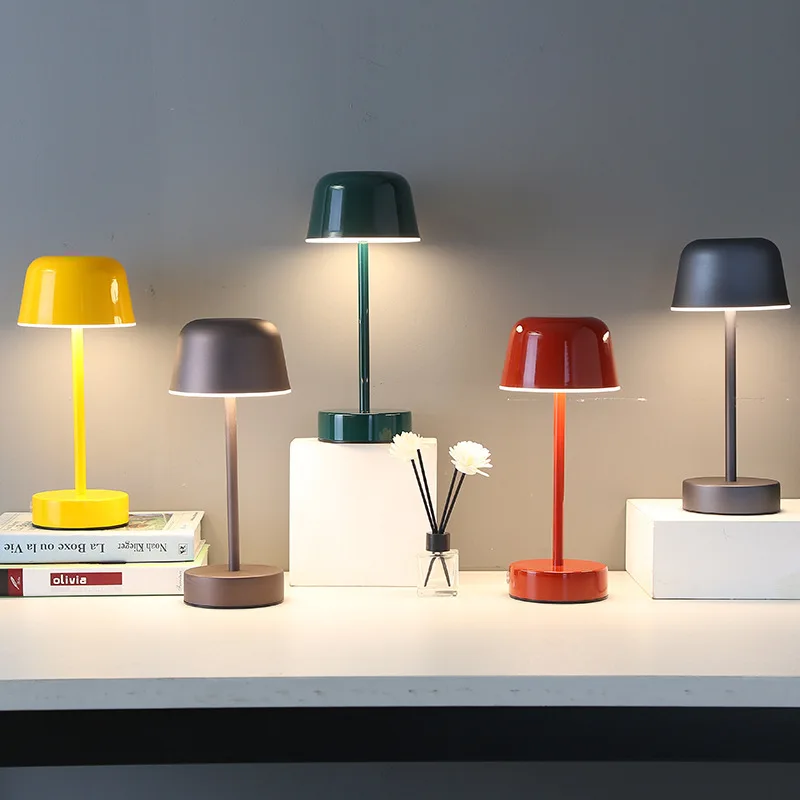 Dimmable Table Lamp Modern | Rechargeable Desk Light | Adjustable Bedside Lamp | Cordless Battery Operated Fixture | Eye-Caring Light - Zardee-3