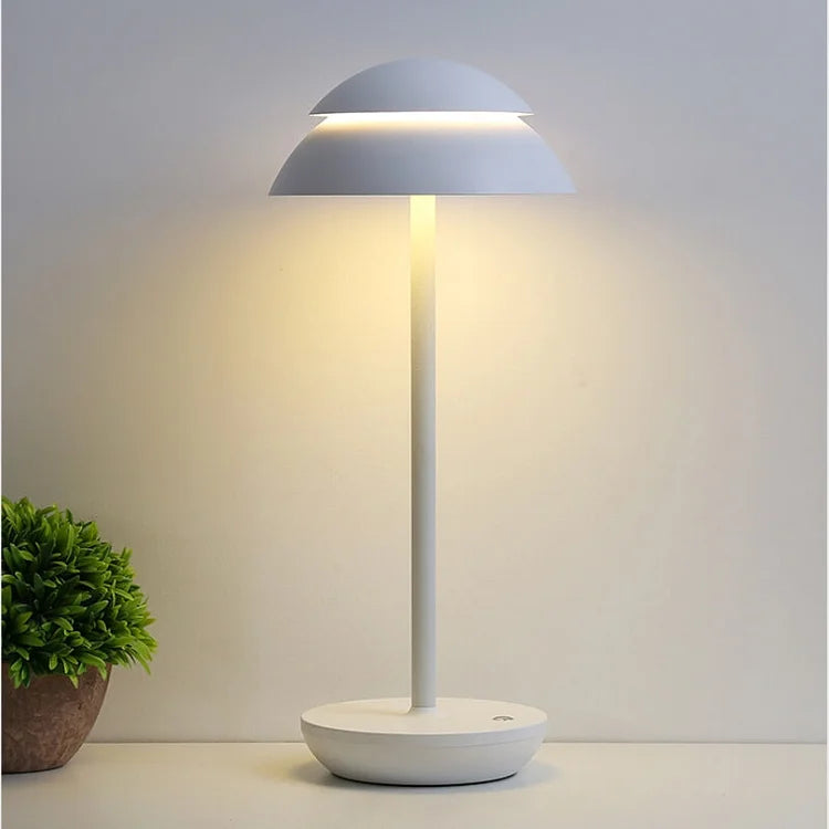 Cordless Table Lamp | Dimmable Bedside Lamps | Rechargeable Indoor Light | Modern Scandinavian Design Lamp | Battery Operated Lamps - Zardee-5