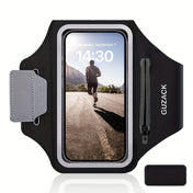 Adjustable Running Phone Holder with Headphone Pocket for Active Athletes 0