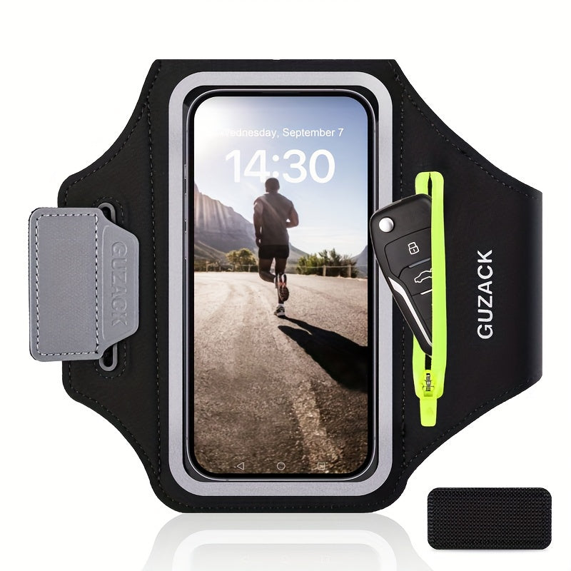 Adjustable Running Phone Holder with Headphone Pocket for Active Athletes 3
