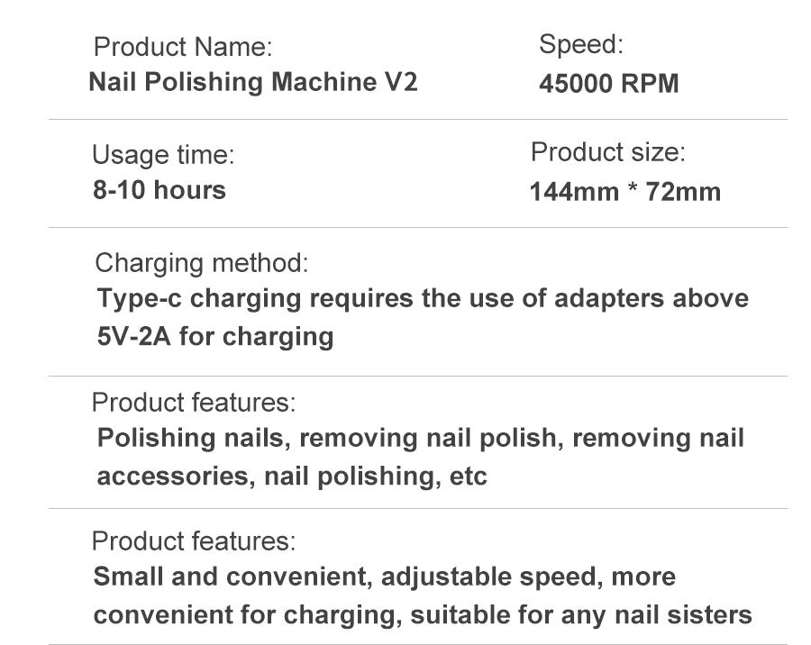 BowLift Portable Electric Nail Drill with 45000RPM Speed and Rechargeable Battery for Professional Nail Care 5