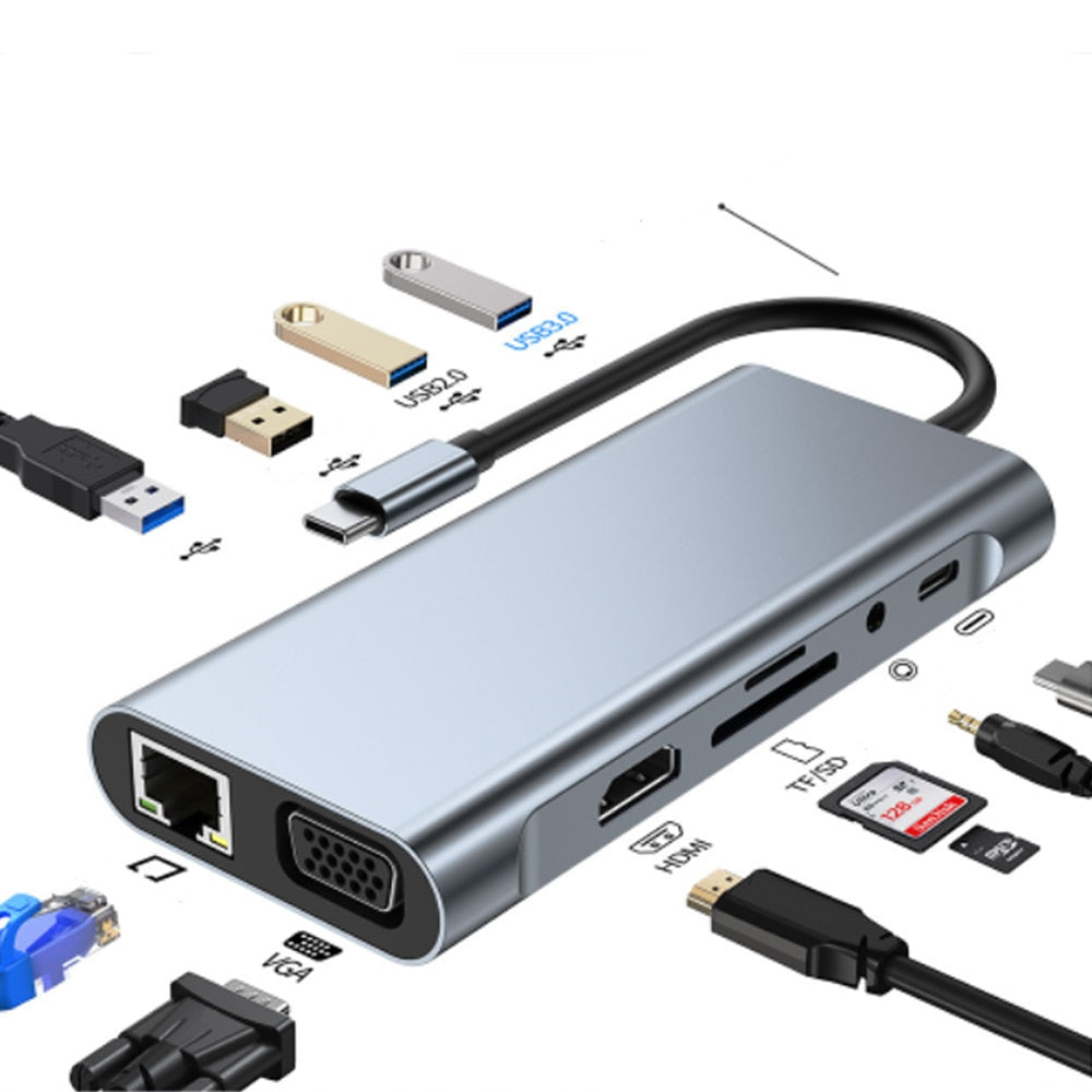 BowLift Thunderbolt 3 USB-C Hub with HDMI and SD/TF Reader for MacBook Air M1 & iPad Pro 5