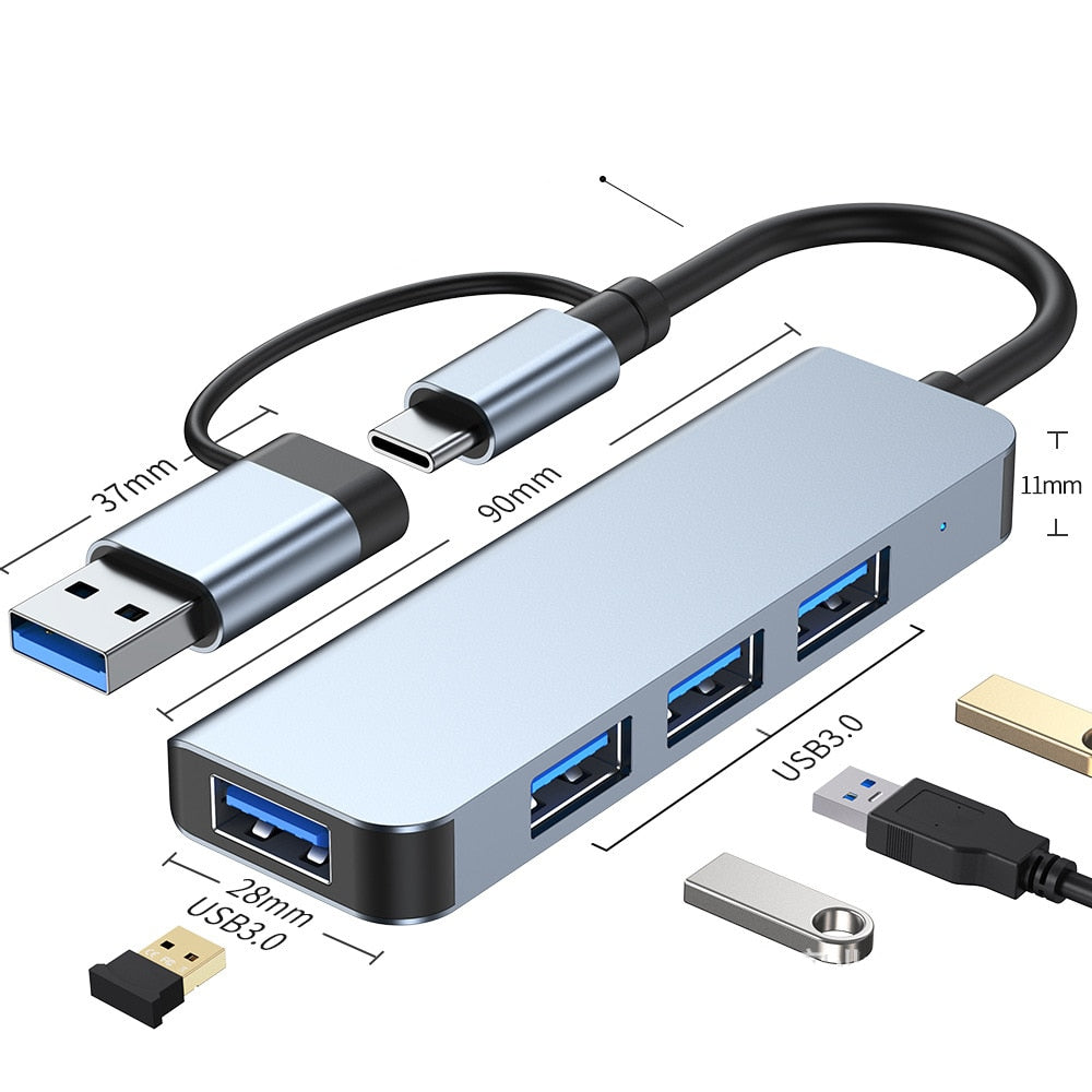 BowLift Thunderbolt 3 USB-C Hub with HDMI and SD/TF Reader for MacBook Air M1 & iPad Pro 9