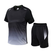 Breathable Activewear Set for Women | Quick-Drying T-Shirt and Shorts Gym Wear 3