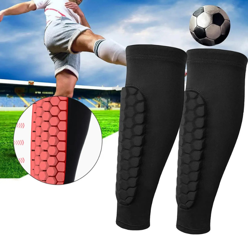 Breathable Honeycomb Soccer Shin Guards for Superior Protection and Comfort 0