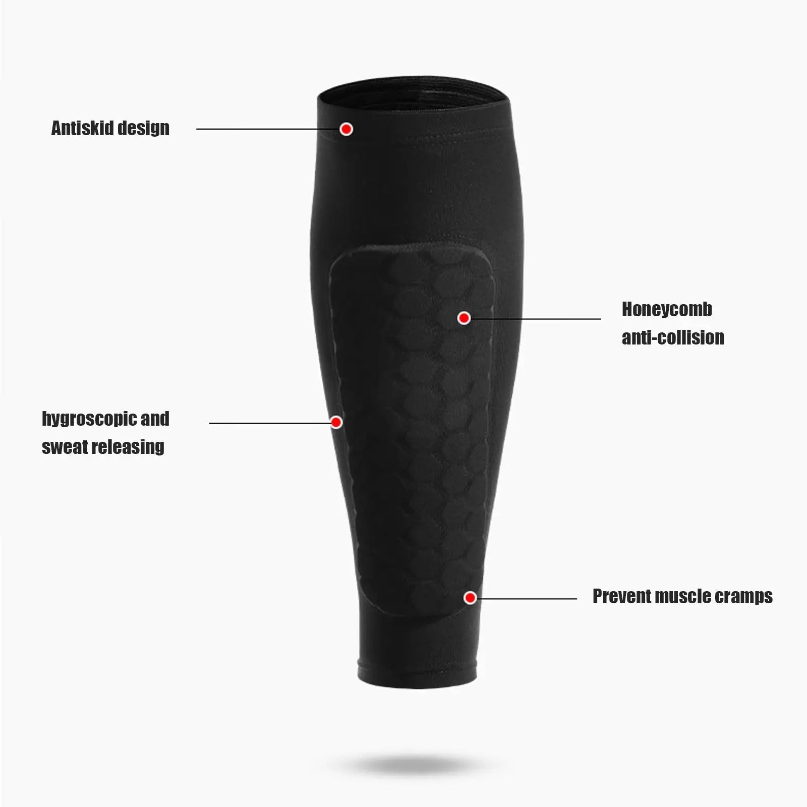 Breathable Honeycomb Soccer Shin Guards for Superior Protection and Comfort 1
