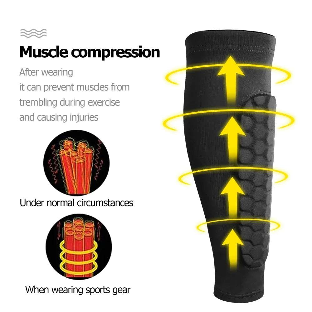 Breathable Honeycomb Soccer Shin Guards for Superior Protection and Comfort 2