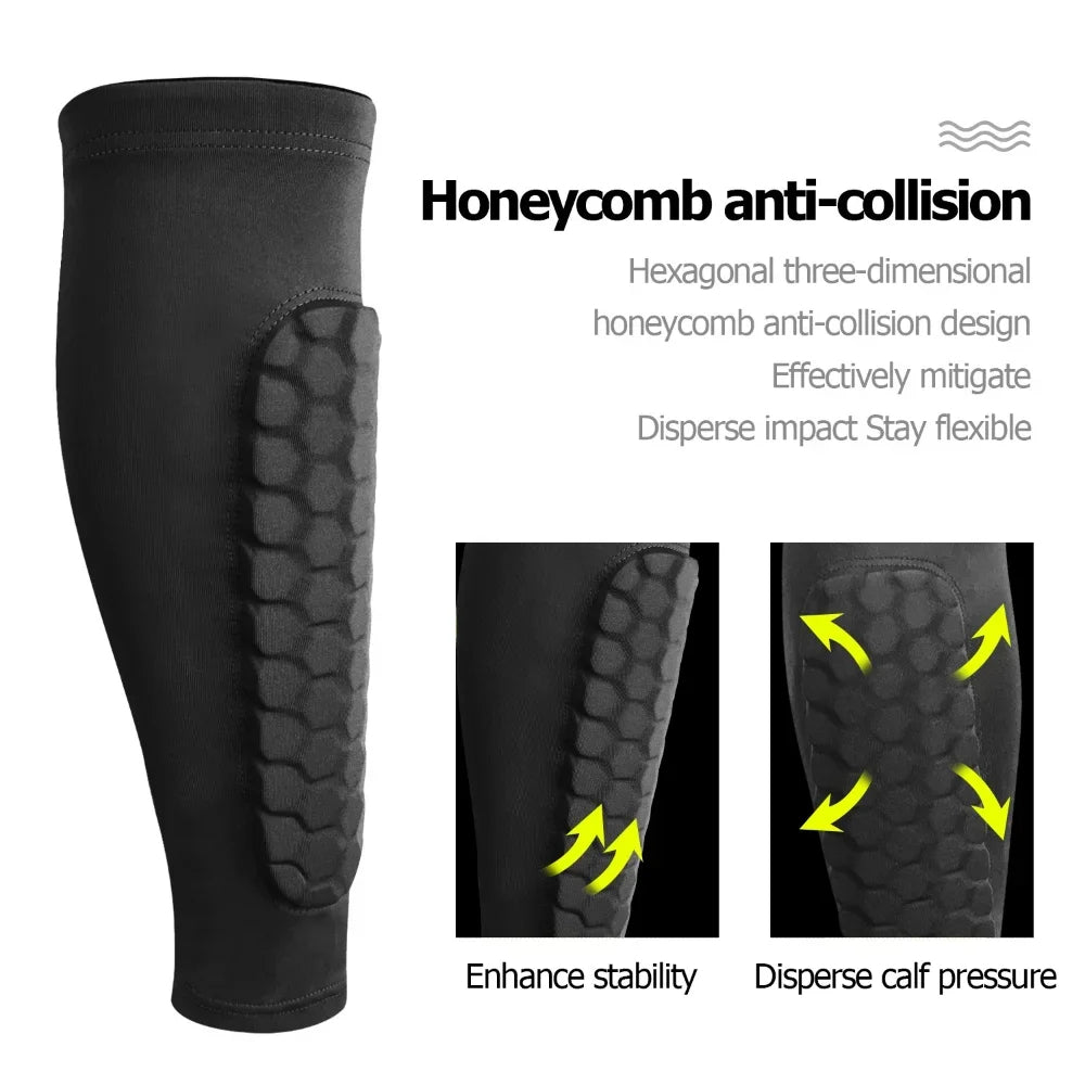 Breathable Honeycomb Soccer Shin Guards for Superior Protection and Comfort 3