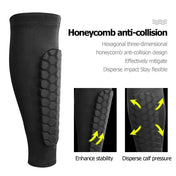 Breathable Honeycomb Soccer Shin Guards for Superior Protection and Comfort 3
