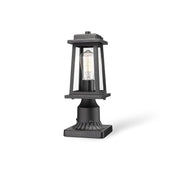 Outdoor Wall Lantern | IP44 Waterproof Garden Lantern | Elegant Outdoor Lantern Lights | Durable Patio Lighting Fixture | Timeless Black Metal Lantern - Zardee 1