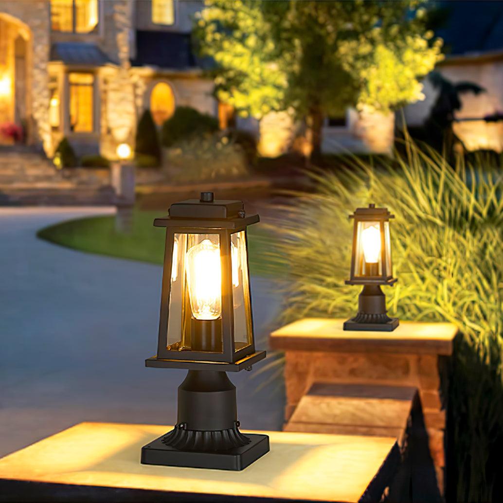 Outdoor Wall Lantern | IP44 Waterproof Garden Lantern | Elegant Outdoor Lantern Lights | Durable Patio Lighting Fixture | Timeless Black Metal Lantern - Zardee 3