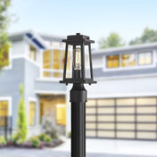 Outdoor Wall Lantern | IP44 Waterproof Garden Lantern | Elegant Outdoor Lantern Lights | Durable Patio Lighting Fixture | Timeless Black Metal Lantern - Zardee 5