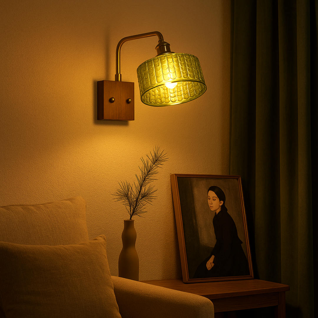 Rustic Wall Lamp | Elegant Wall Sconce Lighting | Antique Brass Wall Lights | Forest-Inspired Sconces | E26 Compatible Light Fixture - Zardee 2