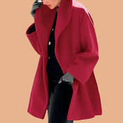 Chic Oversized Winter Coat for Women with Elegant Wide Collar 1