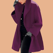 Chic Oversized Winter Coat for Women with Elegant Wide Collar 2