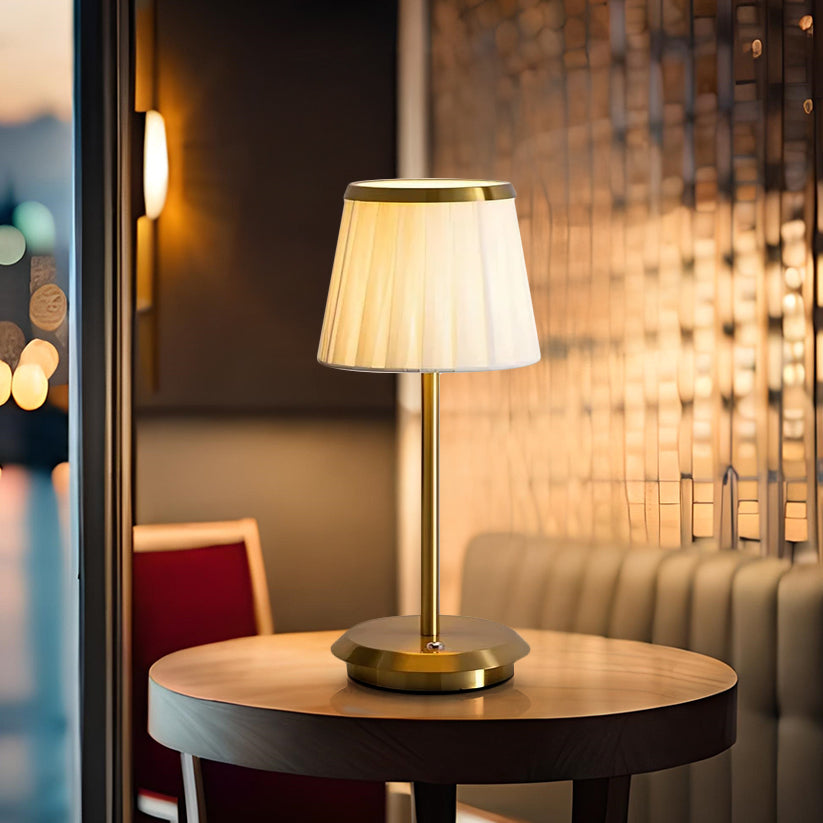 Table Lamp Classic Elegance | Dimmable LED Light | Rechargeable Indoor Outdoor Lamp | Versatile Lighting Fixture | Stylish Home Decor - Zardee-1