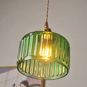 Vintage Crystal Pendant Light | Elegant Glass Pendant Lighting | Adjustable Height Hanging Lights | Warm Ambient Fixture | Classic Cylinder Design - Zardee-2