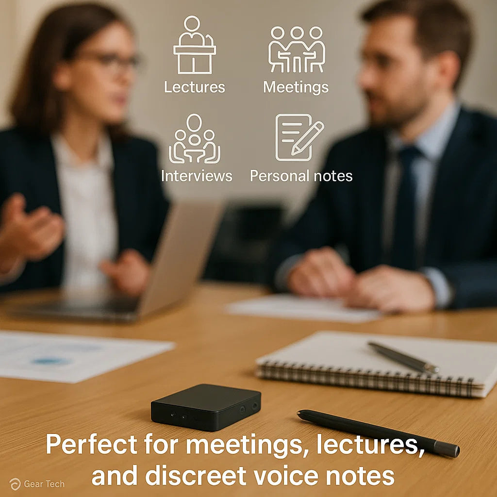 Compact Hidden Audio Recorder | Discreet Voice Memo Capture for High-Quality Sound 4